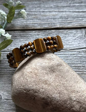 Load image into Gallery viewer, Tigers Eye 7 Inch Stretch Elastic Stretchy Bead Bracelet Gift