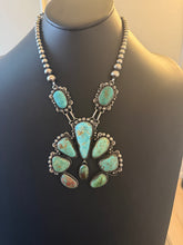 Load image into Gallery viewer, Navajo sterling silver royston naja necklace 22 inch