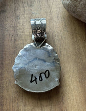 Load image into Gallery viewer, Navajo Sterling Silver Number 8 Turquoise Handmade Pendant Etta Enditto Gift