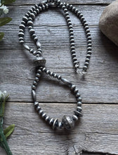 Load image into Gallery viewer, Southwestern Sterling Silver Pearls Jackla Multi Bead Necklace 32 Inch Gift
