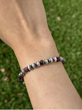 Load image into Gallery viewer, Lot of 14 Multi Stone 6mm 7 Inch 925 Sterling Silver Pearls Bead Bracelets Set