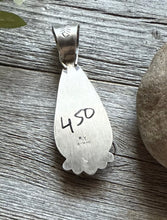 Load image into Gallery viewer, Native American Navajo Sterling Silver Lapis Pendant R Yazzie Gift