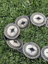 Load image into Gallery viewer, Calvin Martinez Native American Navajo Sterling Silver Concho Belt Signed