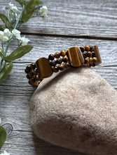 Load image into Gallery viewer, Tigers Eye 7 Inch Stretch Elastic Stretchy Bead Bracelet Gift