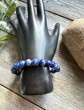 Load image into Gallery viewer, Lapis Lazuli 7 Inch Stretch Bead Bracelet Gift Southwestern