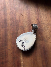Load image into Gallery viewer, Navajo Native American Sterling Silver White Buffalo Turquoise Pendant H Piasso