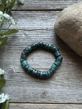 Load image into Gallery viewer, Turquoise Heishi 7 Inch Stretch Bead Bracelet Gift