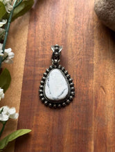 Load image into Gallery viewer, Navajo Native American Sterling Silver White Buffalo Turquoise Pendant H Piasso