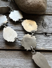 Load image into Gallery viewer, Navajo Sterling Silver Star Blue Green Turquoise Lariat Y Bead Necklace KY