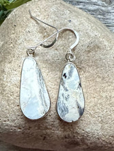Load image into Gallery viewer, Native American Sterling Silver White Buffalo Turquoise Earrings SH