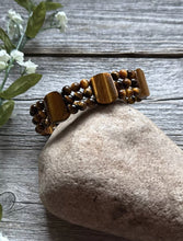 Load image into Gallery viewer, Tigers Eye 7 Inch Stretch Elastic Stretchy Bead Bracelet Gift
