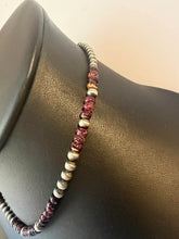 Load image into Gallery viewer, Sterling silver purple spiny oyster necklace 18inch