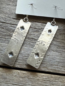 Navajo Native American Sterling Silver Turquoise Earrings R Yazzie Gift