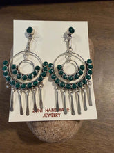 Load image into Gallery viewer, Navajo sterling silver lapis earrings