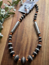 Load image into Gallery viewer, Sterling Silver Graduated Spiny Oyster Saucer Pearls Bead Necklace Earrings Set