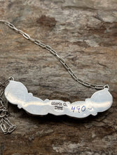 Load image into Gallery viewer, Zuni Sterling Silver Blue Turquoise Bar Chain Necklace. 19 inch. Gloria G