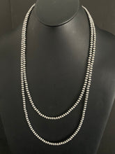 Load image into Gallery viewer, Sterling Silver  5 mm bead Necklace.