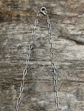 Load image into Gallery viewer, Zuni Sterling Silver Blue Turquoise Bar Chain Necklace. 19 inch. Gloria G