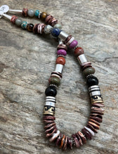 Load image into Gallery viewer, Tommy &amp; Rosita Singer T R Sterling Silver Purple Spiny Oyster Bead Necklace 19”