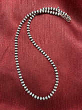 Load image into Gallery viewer, Sterling Silver  5 mm bead Necklace.