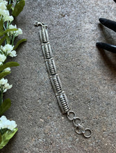 Load image into Gallery viewer, Native American Sterling Silver Link Bracelet. PA