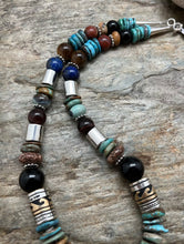 Load image into Gallery viewer, Tommy &amp; Rosita Singer T R Sterling Silver Turquoise Bead Necklace 20”