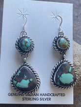 Load image into Gallery viewer, Navajo Sterling Silver Turquoise Earrings. CY