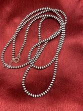 Load image into Gallery viewer, Sterling Silver  5 mm bead Necklace.