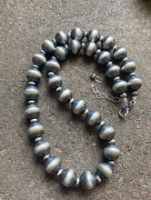 Load image into Gallery viewer, Sterling Silver 12mm 18 Inch Navajo Pearls Bead Necklace.