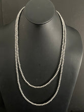 Load image into Gallery viewer, Sterling Silver  5 mm bead Necklace.
