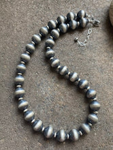 Load image into Gallery viewer, Sterling Silver 12mm 18 Inch Navajo Pearls Bead Necklace.