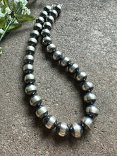 Load image into Gallery viewer, 16mm Sterling Silver Pearls Bead Necklace. 18 Inch