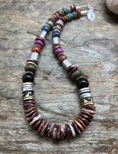 Load image into Gallery viewer, Tommy &amp; Rosita Singer T R Sterling Silver Purple Spiny Oyster Bead Necklace 19”