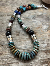 Load image into Gallery viewer, Tommy &amp; Rosita Singer T R Sterling Silver Turquoise Bead Necklace 20”