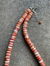 Load image into Gallery viewer, Sterling Silver Spiny Oyster Bead Necklace. 18.5 inch