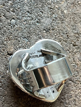 Load image into Gallery viewer, Native American Sterling Silver Orange Spiny Oyster Ring. Size 7.5 Signed