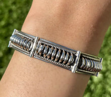 Load image into Gallery viewer, Native American Sterling Silver Link Bracelet. PA