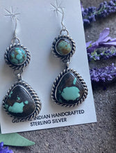 Load image into Gallery viewer, Navajo Sterling Silver Turquoise Earrings. CY