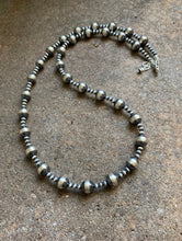 Load image into Gallery viewer, Sterling Silver 10mm Pearls Bead Necklace. 20 inch