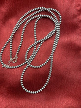 Load image into Gallery viewer, Sterling Silver  5 mm bead Necklace.
