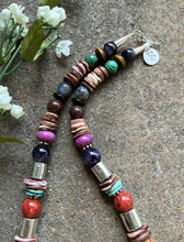 Load image into Gallery viewer, Tommy &amp; Rosita Singer T R Sterling Silver Purple Spiny Oyster Bead Necklace 20”