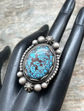 Load image into Gallery viewer, Elgin Tom Sterling Silver Egyptian Turquoise Ring. Size 8.5. Navajo