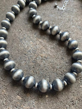 Load image into Gallery viewer, Sterling Silver 12mm 18 Inch Navajo Pearls Bead Necklace.
