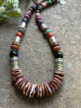 Load image into Gallery viewer, Tommy &amp; Rosita Singer T R Sterling Silver Purple Spiny Oyster Bead Necklace 20”