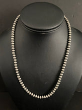 Load image into Gallery viewer, Sterling Silver  5 mm bead Necklace.