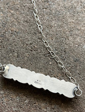 Load image into Gallery viewer, Navajo Sterling Silver Purple Spiny Oyster Choker Bar Chain Necklace 14 inch KY