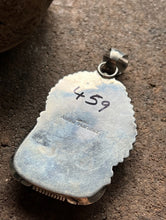 Load image into Gallery viewer, Native American Sterling Silver Turquoise Pendant. Alfred Martinez