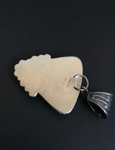 Load image into Gallery viewer, Native American Sterling Silver Orange Spiny Oyster Pendant. MM