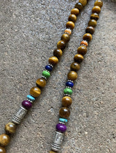 Load image into Gallery viewer, Sterling Silver Tiger’s Eye Multi Stone Bead Necklace. 18 inch. Gift